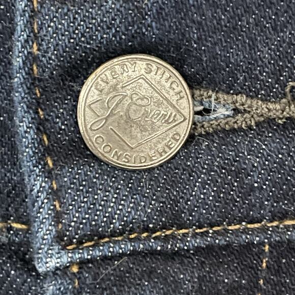 J.Crew Japanese Denim 484 Slim Fit Jeans Mens 38x30 Dark Wash Minimalist Staple - Picture 4 of 10